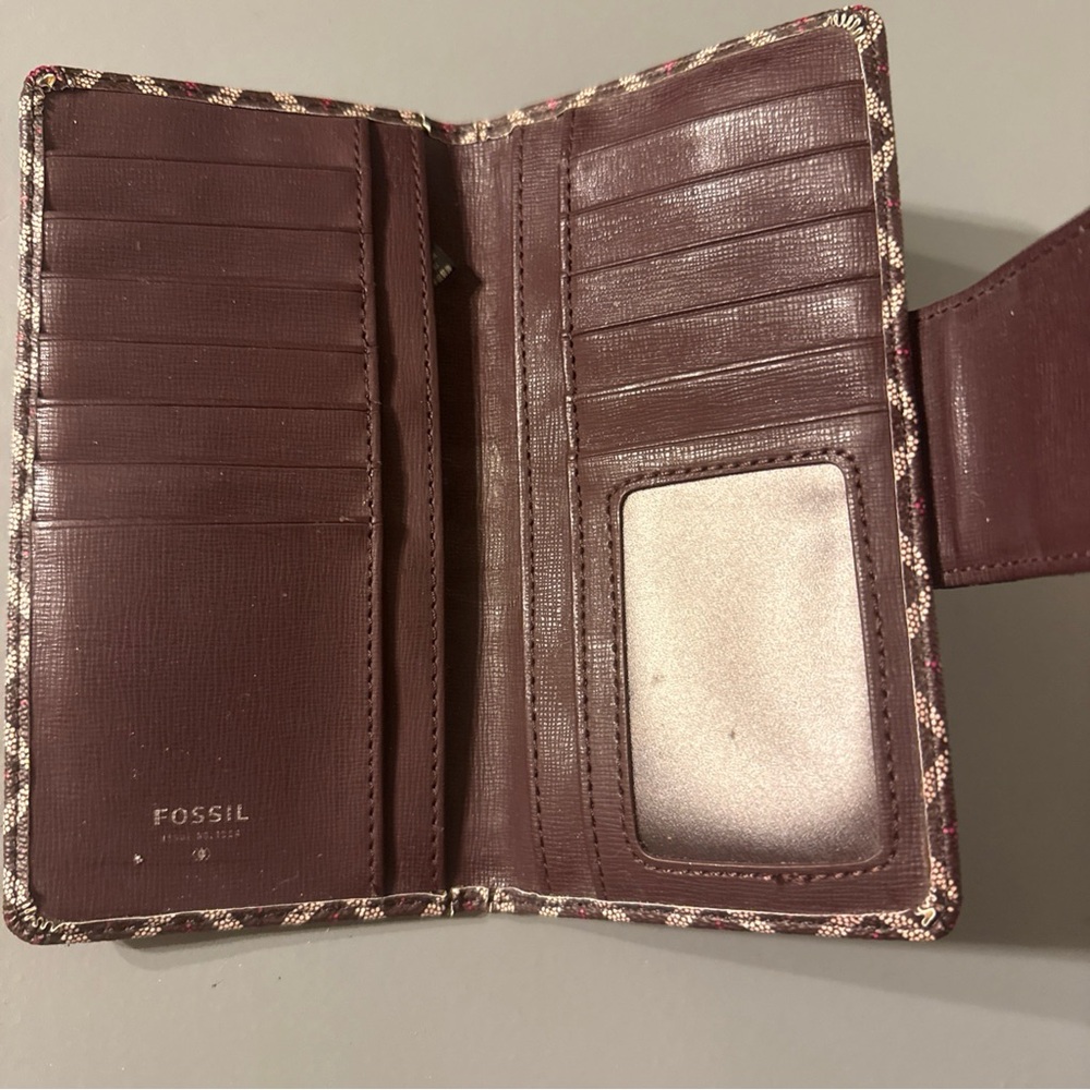Fossil Geometric Pattern Bifold Wallet - image 3